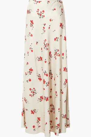French Connection Floramour Ennis Satin Long Skirt AU 12