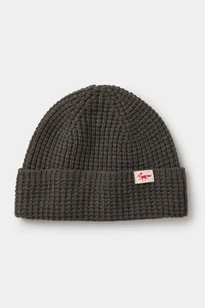 Aubin Khaki Fenby Waffle Wool Beanie One