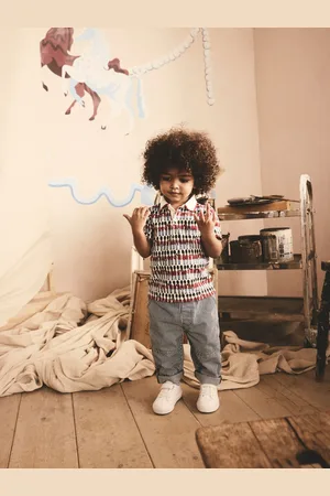 Next Cath Kidston 100% Cotton All-Over-Print Short Sleeve Polo Shirt (3mths-7yrs) 2