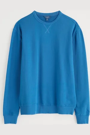 Seasalt Cornwall Blue Mens Bolitho 100% Cotton Sweatshirt small