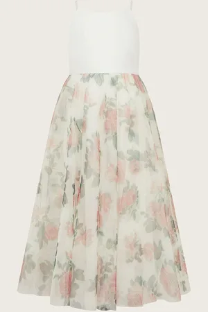 Monsoon Alice Rose Print Maxi Dress 10 Years (140cm)