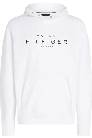 Tommy Hilfiger White Slogan Hoodie 4XL