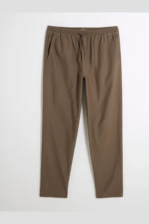 River Island Brown 100% Cotton Pull on Trousers large