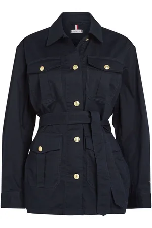 Tommy Hilfiger Blue Gold Button Utility Jacket L