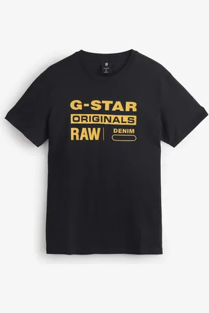 G-Star Black Raw Original Graphic 100% Cotton T-Shirt M