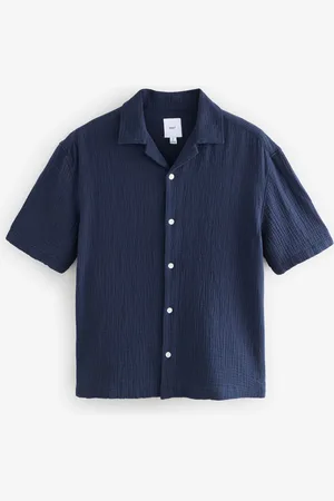 Next 100% Cotton Relaxed Fit Short Sleeve Cheesecloth Shirt XXL