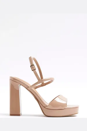 River Island Pink Sling Back Platform Sandals AU 8 (EU 39)