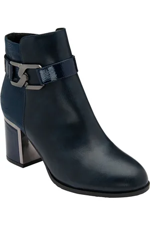 Lotus Blue Patent Lace-Up Ankle Boots AU 8 (EU 39)