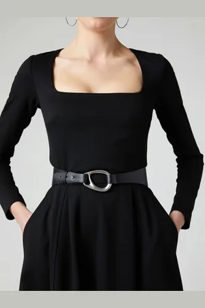 Jasper Conran Black Leather Belt S