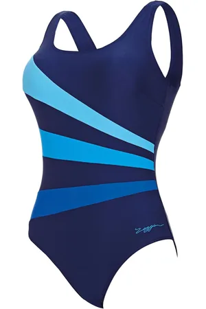 Zoggs Sandon Scoopback Swimsuits With Fixed Foam Cups And Tummy Control AU 22