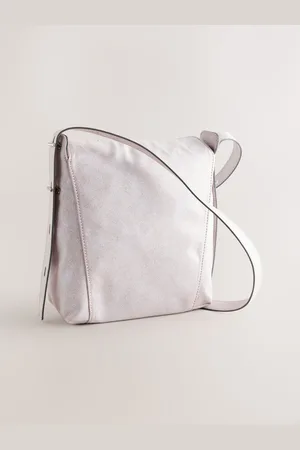 Next Pale Pink Crinkle Cross-Body Bag One