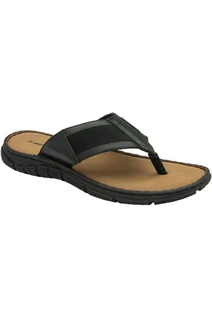 Dunlop Black Toe Post Mens Sandals AU 12 (EU 46)