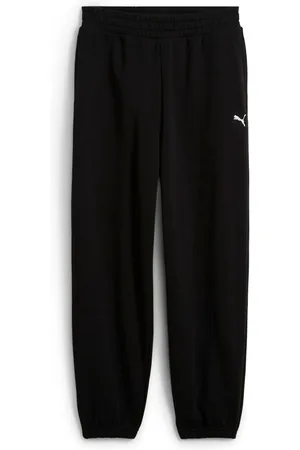 PUMA Black Womens WARDROBE ESS Relaxed Sweatpants M