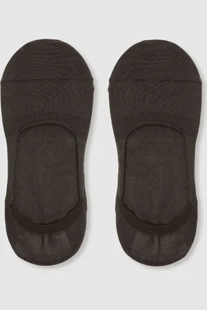 Reiss Chocolate Rafi Cotton-Blend Loafer Socks S-M