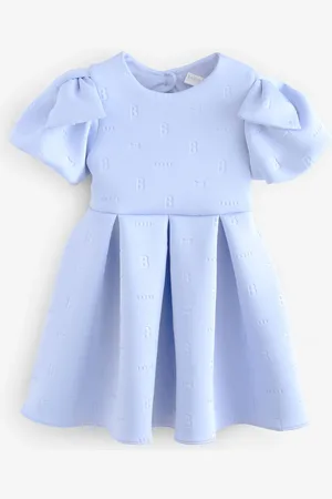Ted Baker Bow Sleeve Embossed Scuba Dress 13 Years (158cm)
