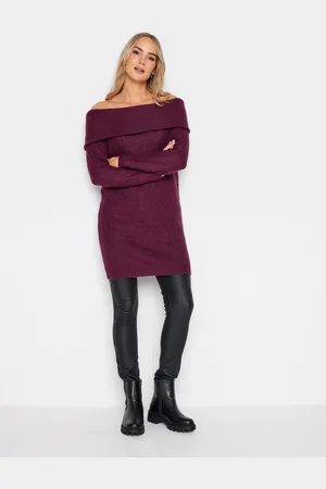 Long Tall Sally Purple Bardot Tunic AU 10