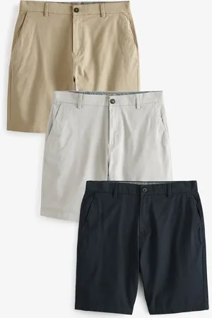 Next Straight Fit Stretch Chinos Shorts 3 Pack 42W x 31L (UK 42 R)