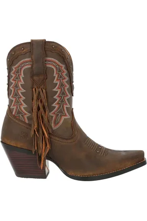 Durango Brown Crush Ankle Boots AU 10 (EU 41)