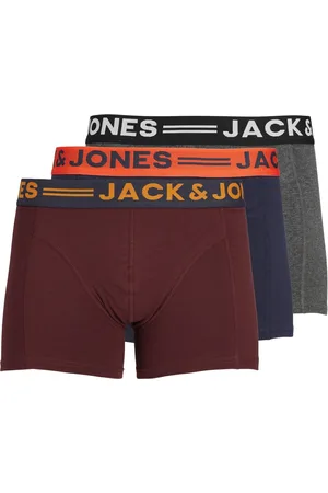 JACK & JONES Purple Boxers 3 Pack L