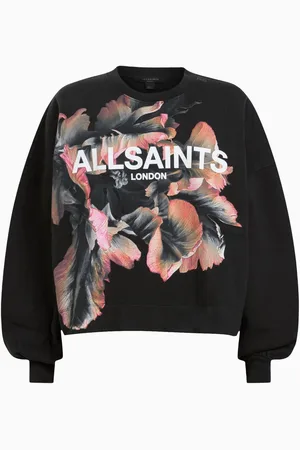AllSaints AllSaints Black Fleurir Lila T-Shirt XS