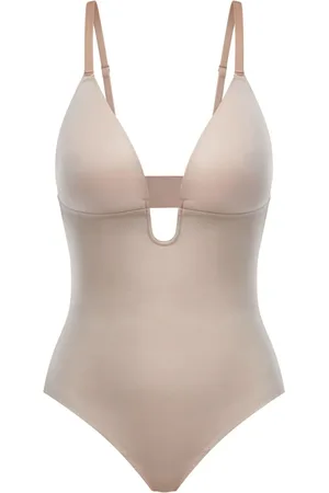 Spanx Shape Suit Your Fancy Plunge Low-Back Thong Bodysuit XL
