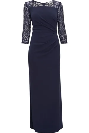 Gina Bacconi Una Maxi Dress With Lace Sleeves AU 18