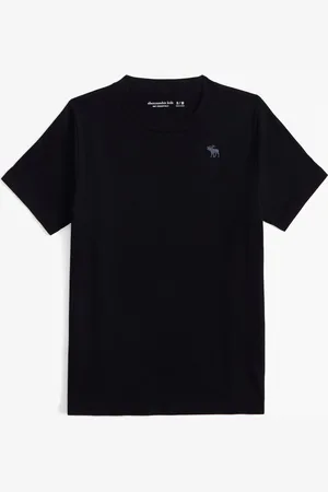 Abercrombie & Fitch Short Sleeve Icon Logo Crew Neck Black T-Shirt 11