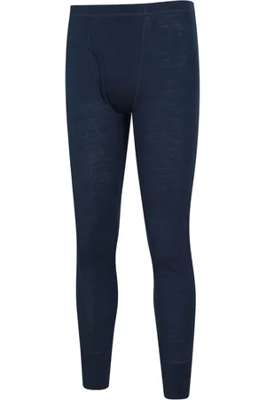 Mountain Warehouse Navy Blue Mens Merino II Thermal Baselayer Pants XS