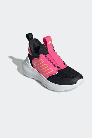 adidas Black/Pink Kids Tensaur Comfort Trainers AU 1.5 (EU 33.5)