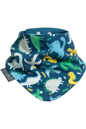 Cheeky Chompers Dino & Stripes Dribble 100% Cotton Baby Bibs 2 Pack One