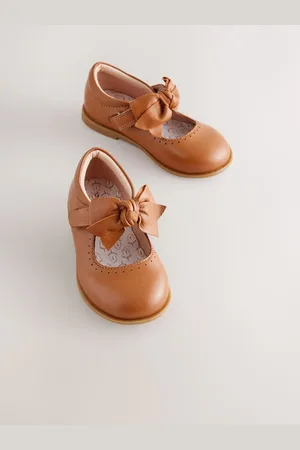 Next Bow Leather Touch Fastening Shoes AU 4 (EU 20.5)