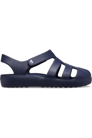 Crocs Navy Kids Fisherman Sandals AU 13 (EU 32)