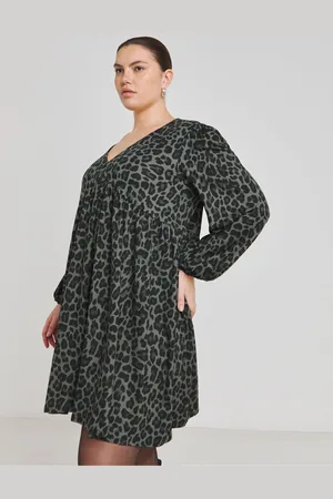 Simply Be Leopard Print Supersoft Smock Dress AU 16