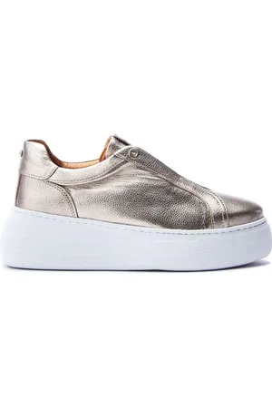 Moda In Pelle Aneeba Elasticated Front Chunky Leather Trainers AU 8 (EU 39)