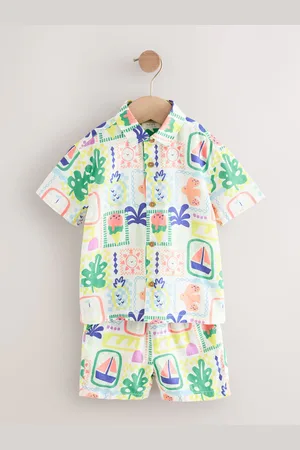 Next Short Sleeves Printed Shirt and Shorts Set (3mths-7yrs) 2