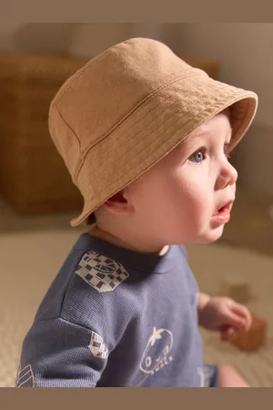 Next Sand 100% Cotton Baby Bucket Hat (0mths-2yrs) First Size