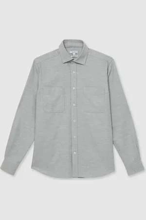 Reiss Crawford Twin-Pocket Button-Through Overshirt XS