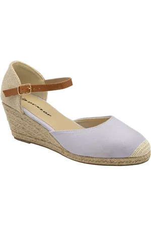 Dunlop Blue Ladies Wedge Espadrille Sandals AU 9 (EU 40)