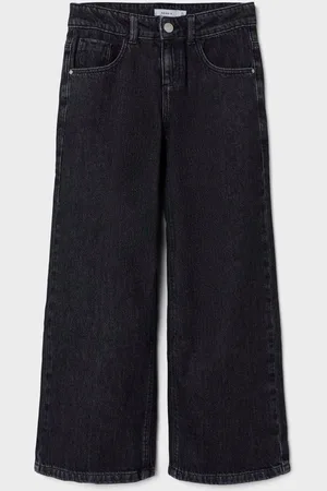 NAME IT Black Wide Leg Jeans 116122cm
