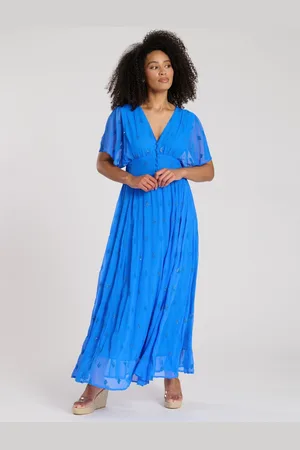 South Beach Sequin Detail Button Midi Dress AU 14