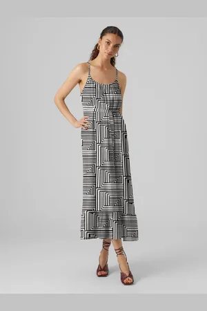 VERO MODA Tie Belt Thin Strap Dress AU 10