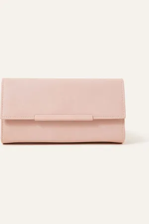 Accessorize Nude Clean Bar Clutch Bag One