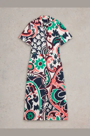 White Stuff Rua Jersey Shirt Dress 8