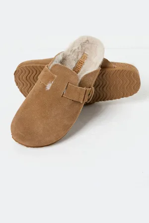 Fat Face FatFace Elsie Brown Outdoor Slippers AU 9 (EU 41)