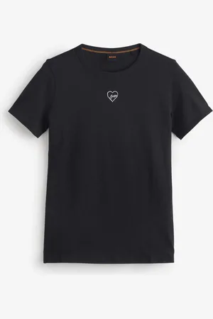 HUGO BOSS Black Slim Fit Logo 100% Cotton T-Shirt S