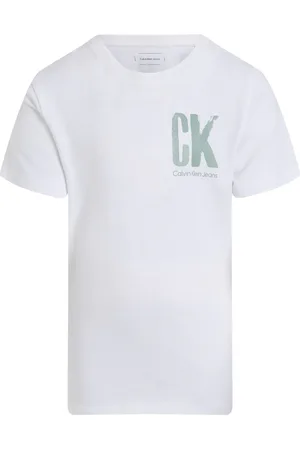 Calvin Klein White 100% Cotton Graphic T-Shirt 14 Years (164cm)
