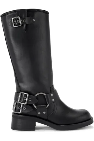 Kurt Geiger Trisha Biker Buckle Boots AU 6 (EU 37)