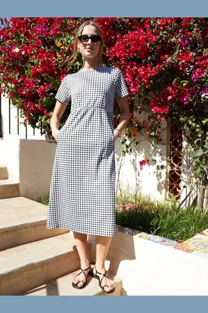 Threadbare 100% Cotton Smock Style Midi Dress AU 8
