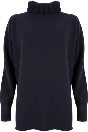 CELTIC & CO. Womens Geelong Slouch Roll Neck Jumper L