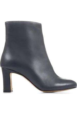 JONES BOOTMAKER Letty Heeled Leather Ankle Boots AU 10 (EU 41)